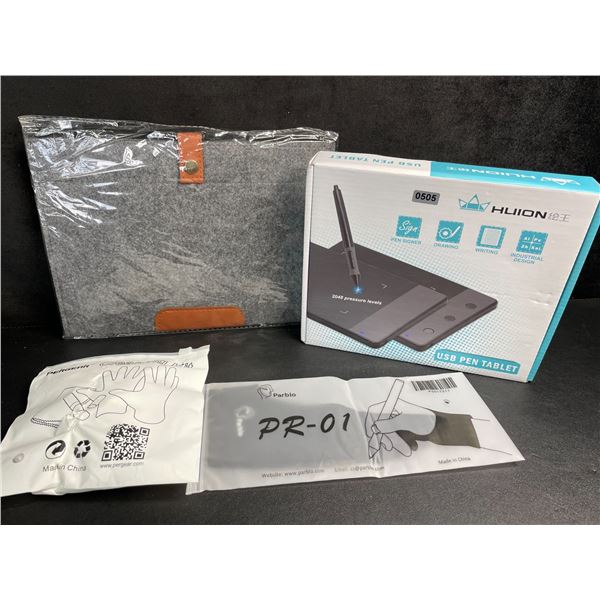 Huion H420 USB Graphics/Drawing Pen Tablet with Pouch and Accessories - Brand New!