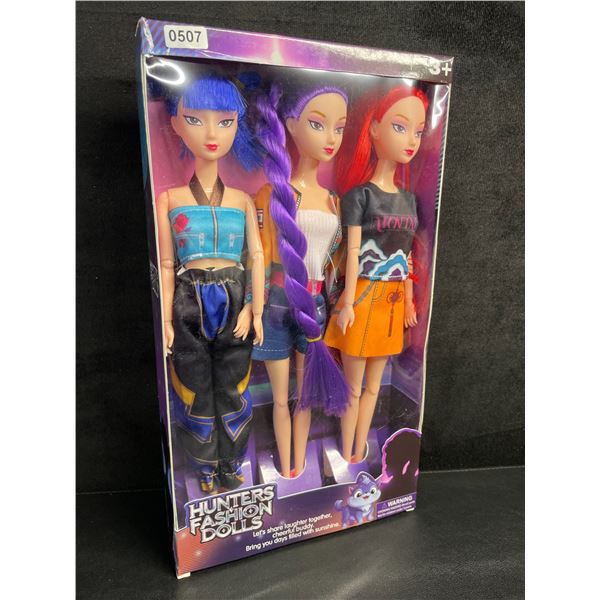 K-Pop Demon Hunters 3PC Fashion Dolls Toy Set - Brand New