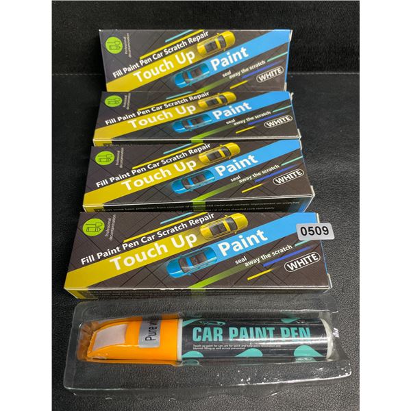 Lot of 4 Car Scratch Repair Paint Pens/Touch Up Pens (White) - New