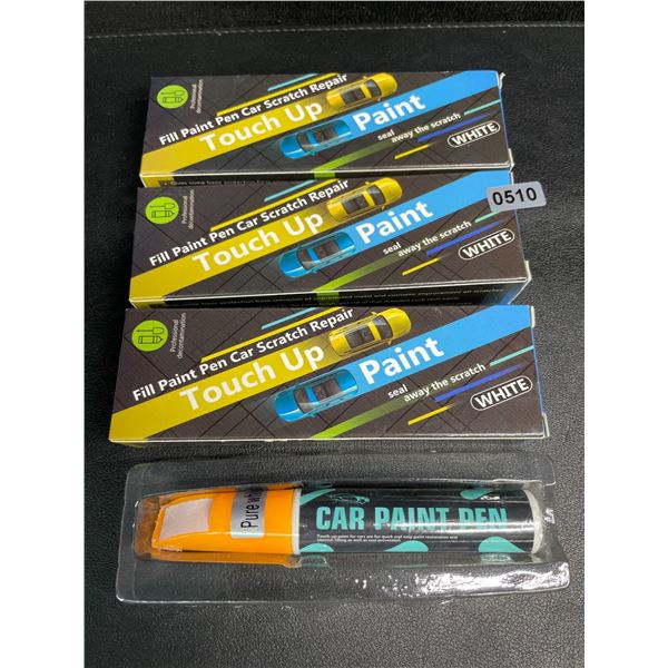 Lot of 3 Car Scratch Repair Paint Pens/Touch Up Pens (White) - New