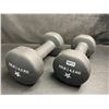 Image 2 : 2PC 10LB Dumbbell Set (Black) - Brand New