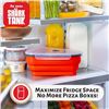 Image 5 : Lot of 2 Collapsible Pizza Pack Reusable Pizza Storage Containers  - New