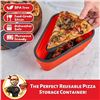 Image 6 : Lot of 2 Collapsible Pizza Pack Reusable Pizza Storage Containers  - New