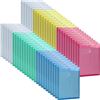 Image 1 : 50-Pack of Poly Envelopes with Button String Snap Closure; A4 Letter Size/Assorted Colours - New