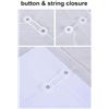 Image 8 : 50-Pack of Poly Envelopes with Button String Snap Closure; A4 Letter Size/Assorted Colours - New