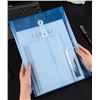 Image 9 : 50-Pack of Poly Envelopes with Button String Snap Closure; A4 Letter Size/Assorted Colours - New