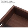 Image 4 : Solid Walnut Wood Tray - Rectangular Japanese Style Tea Tray - 13.4" x 9.1" - New