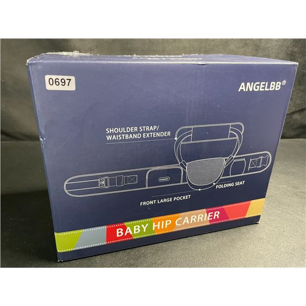 Foldable Baby Hip Carrier/Wearable Baby Hip Seat Carrier with Front Pocket (Pink) - New in Box