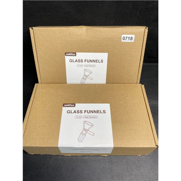 2 Boxes (12PCS Each) Replacement Glass Bowls for Bongs/Pipes etc.  Heat-Resistant Glass Bowls - New