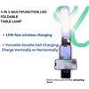Image 4 : Folding 5-in-1 LED Desk Lamp with Wireless Charging, Alarm Clock, & USB Port - New in Box