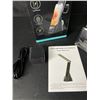 Image 7 : Folding 5-in-1 LED Desk Lamp with Wireless Charging, Alarm Clock, & USB Port - New in Box