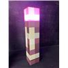 Image 2 : Minecraft Multi-Color Light-Up Wall Torch Lamp - USB-Rechargeable; Multi-Color Effects - New
