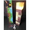 Image 3 : Minecraft Multi-Color Light-Up Wall Torch Lamp - USB-Rechargeable; Multi-Color Effects - New