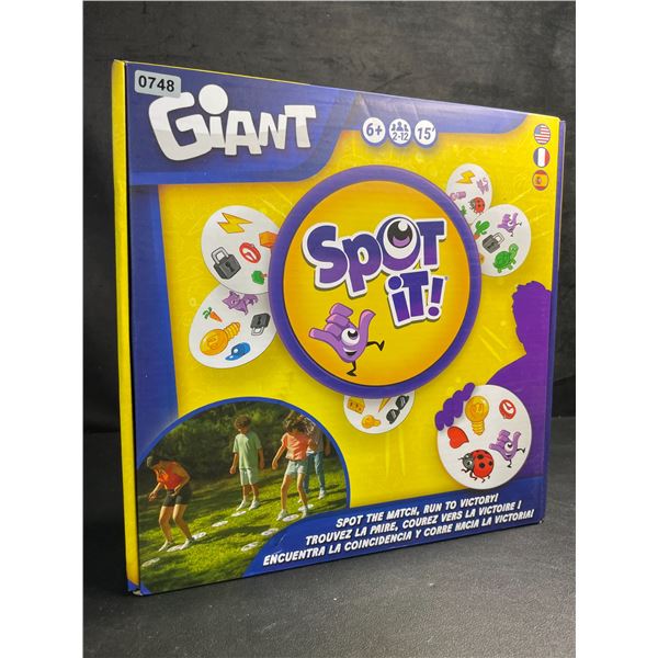 Giant Spot It! Matching Game for Outdoors/Parties; Spot The Match, Run To Victory! - New in Box