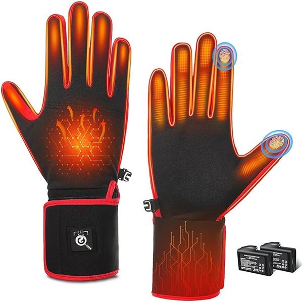 Savior Electric Heated Gloves - Rechargeable Design; 3 Temp Settings (Size XL-XXL) NEW!