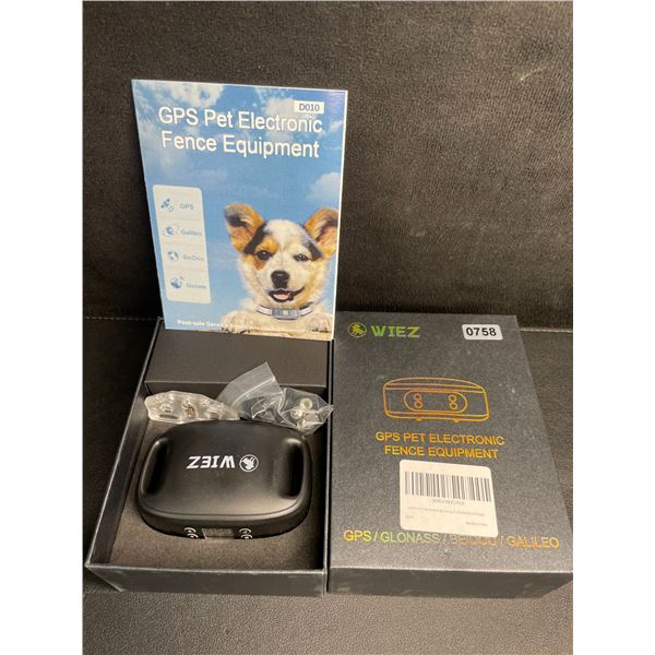 Wiez GPS Wirless Dog Fence/Electric Pet Containment Fence; 100-3300FT Range, Rechargeable - New