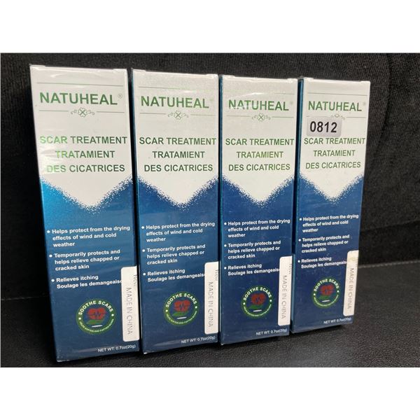 4 Boxes of Natuheal Scar Treatment Creams (20g) Relieves Itching/Chapped or Dry Skin - New Sealed