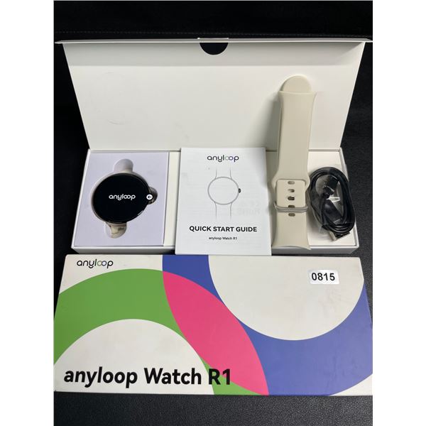 Anyloop Watch R1 Smartwatch/Activity Watch with 1.43" AMOLED Display, Sleep Tracking, HR Monitoring