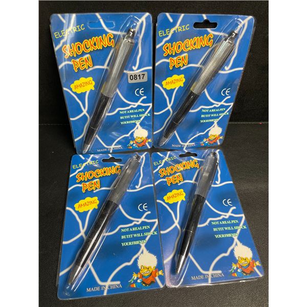 Lot of 4 Prankster Electric "Shocking" Pens - Not a Real Pen; For Pranks/Shocking People - New