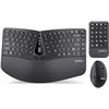 Image 1 : Perixx Periduo-606 Wireless 3-in-1 Combo with Ergonomic Keyboard,Vertical Mouse & Numeric Keypad NEW
