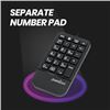 Image 7 : Perixx Periduo-606 Wireless 3-in-1 Combo with Ergonomic Keyboard,Vertical Mouse & Numeric Keypad NEW