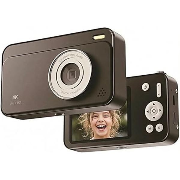 4K Ultra HD Digital Camera with 16X Digital Zoom, 2.8" Screen; Compact Digital Camera - New