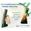 Image 5 : Folding 5-in-1 LED Desk Lamp with Wireless Charging, Alarm Clock, & USB Port - New in Box