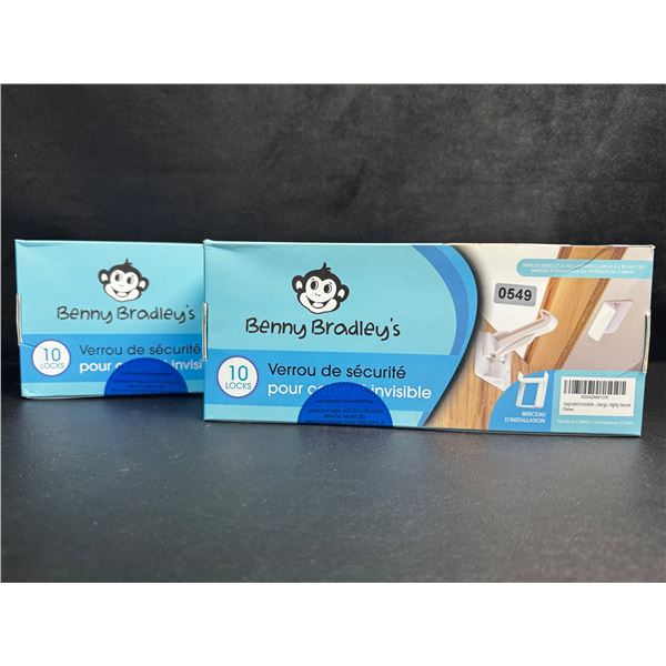 2 10-Packs of Benny Bradleys Invisible Cabinet Latches - NEW!