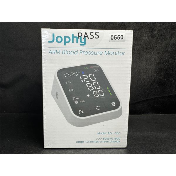 Electric/Automatic Arm Blood Pressure Monitor with Large 4.3" Display Screen - New Sealed