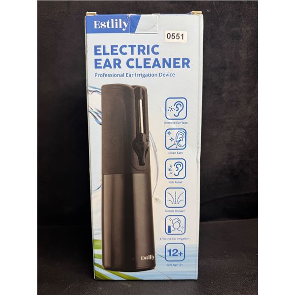 Electric Water-Powered Ear Cleaner Kit for Earwax Removal with 8 Reusable Irrigation Tips - New!