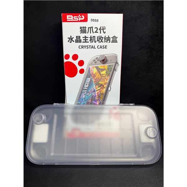 Nintendo Switch 2 Crystal Hard Storage Case for Console Joycons and Games - NEW!