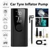 Image 1 : Portable Rechargeable Tire Inflator/Air Pump - Cordless Powerbank/Tire Pump with LED Screen - New!