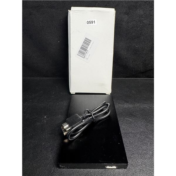 2TB Black External Portable Flash USB Storage with Cable - New