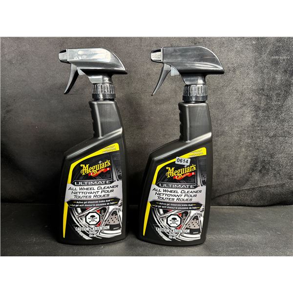 2 Bottles of Meguiars Ultimate All Wheel Cleaner Active Gel 709ml Each - NEW!