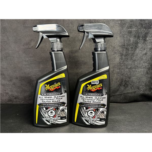 2 Bottles of Meguiars Ultimate All Wheel Cleaner Active Gel 709ml Each - NEW!
