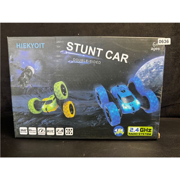 Pink Remote Control Double-Sided R/C Stunt Car with LED Headlights - Flip/Stunt Car Toy - Brand New