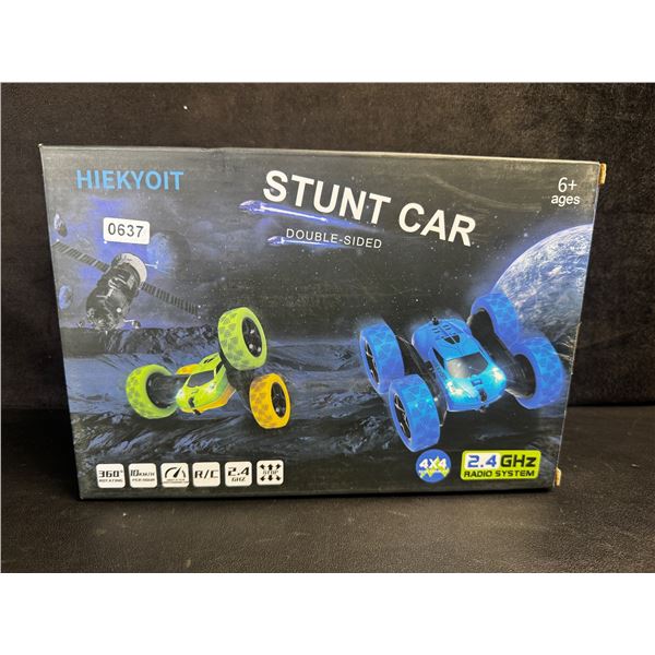 Pink Remote Control Double-Sided R/C Stunt Car with LED Headlights - Flip/Stunt Car Toy - Brand New