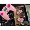 Image 2 : Pink Remote Control Double-Sided R/C Stunt Car with LED Headlights - Flip/Stunt Car Toy - Brand New