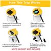 Image 3 : 2-Pack of Automatic Bucket Mouse Traps; Humane Design - Fits 5-Gallon Buckets - New