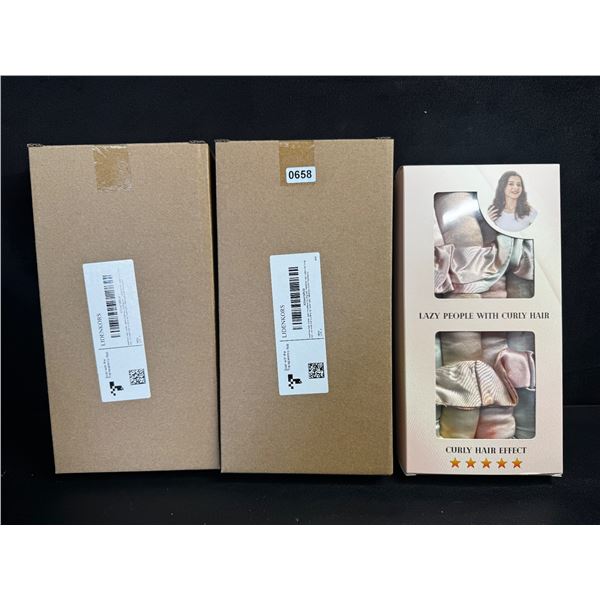 2 Boxes of Overnight Heatless Hair Curlers for Easy Curls and Styles - New