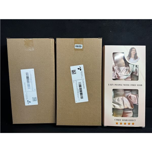 2 Boxes of Overnight Heatless Hair Curlers for Easy Curls and Styles - New