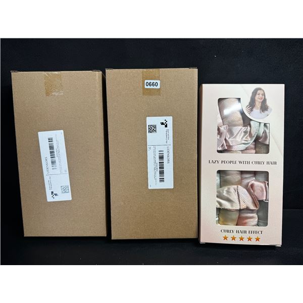 2 Boxes of Overnight Heatless Hair Curlers for Easy Curls and Styles - New