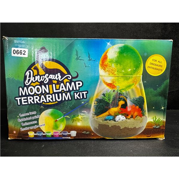 Dinosaurs Moon Lamp Terrarium Kit with Lamp/Paints/Accessories - New