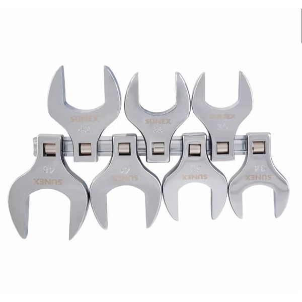 Sunex Tools 1/2" Drive 7PC Crowfoot Wrench Set - New
