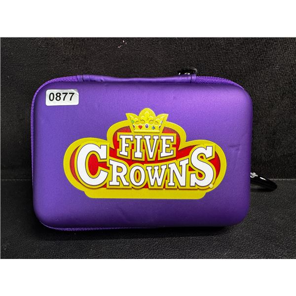 Five Crowns Travel Case Card Game with 2 Decks and Play Sheets - New