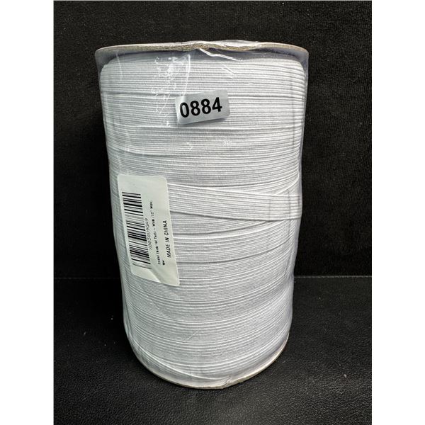 Braided Elastic Band Spool 144 Yards - White - New