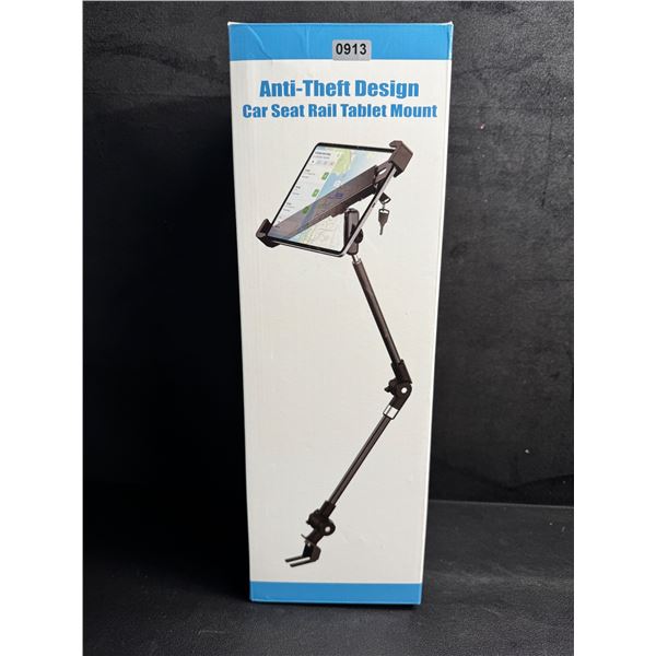 Anti Theft Tablet Mount - Car Seat Rail Mounted Bolts Down with Keys - New