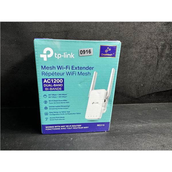 TP-Link AC1200 Mesh Wi-Fi Extender/WiFi Booster - Works with Any WiFi Router - New Sealed!