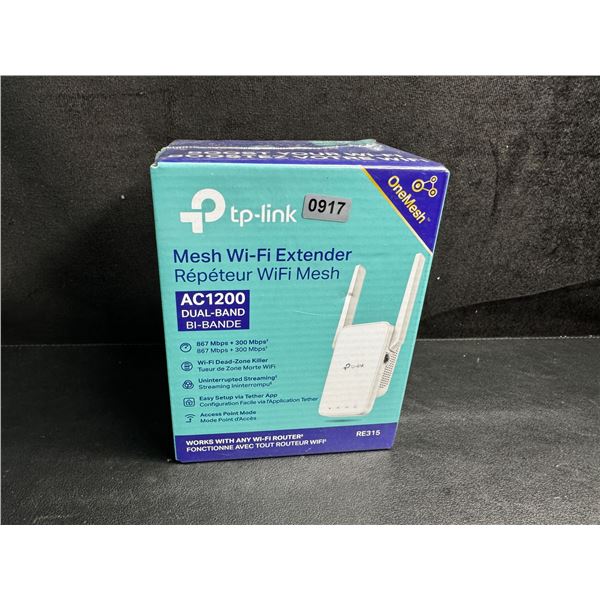 TP-Link AC1200 Mesh Wi-Fi Extender/WiFi Booster - Works with Any WiFi Router - New Sealed!
