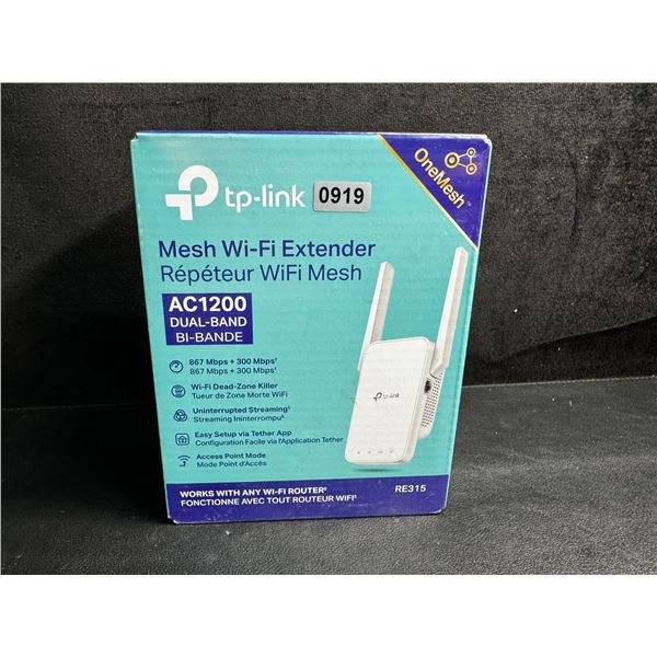 TP-Link AC1200 Mesh Wi-Fi Extender/WiFi Booster - Works with Any WiFi Router - New Sealed!